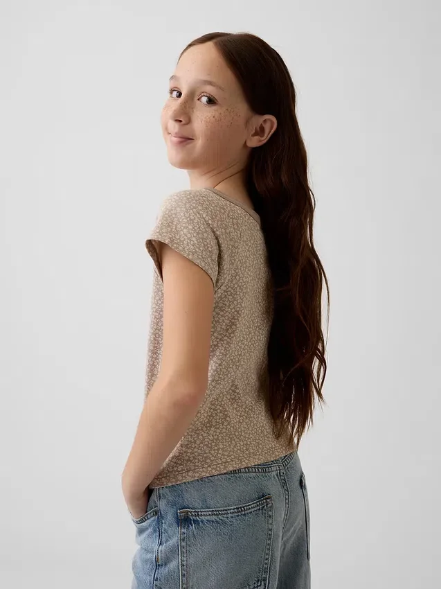 Camiseta Henley raglán para niños