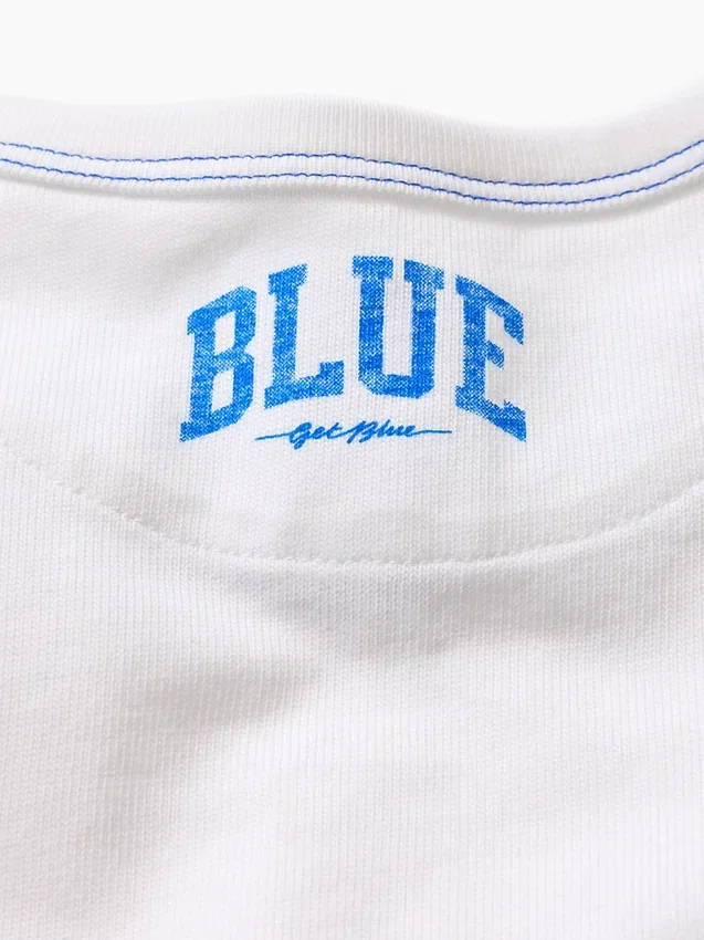 Camiseta holgada azul