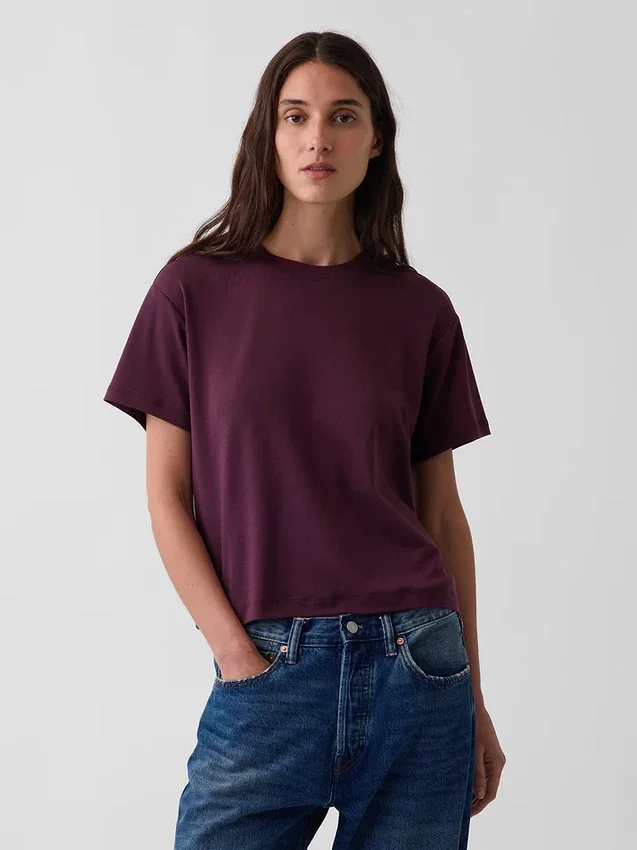 Camiseta holgada de algodón Supima®