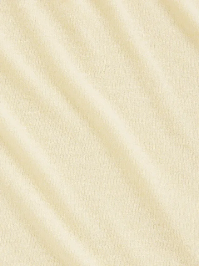 Camiseta holgada de mezcla de lino