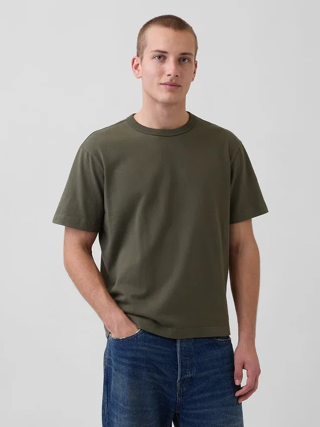 Camiseta holgada de peso pesado para adultos