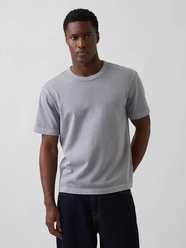 Camiseta holgada de peso pesado para adultos