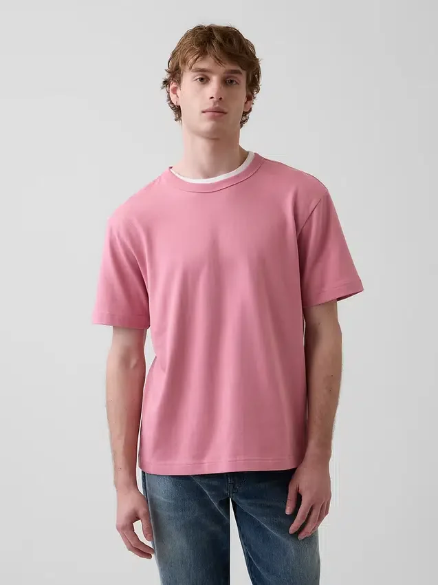 Camiseta holgada de peso pesado para adultos