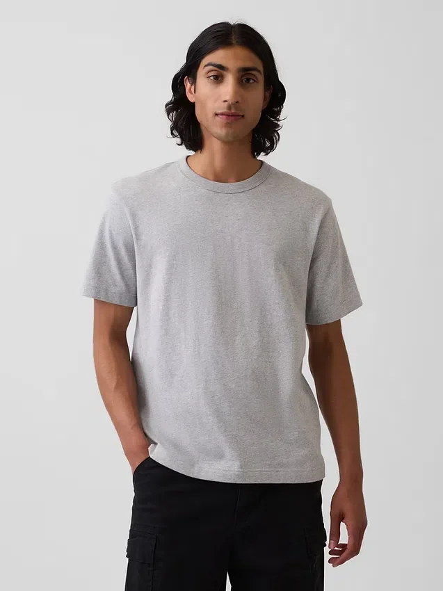 Camiseta holgada de peso pesado para adultos