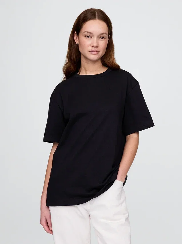 Camiseta holgada de peso pesado para adultos