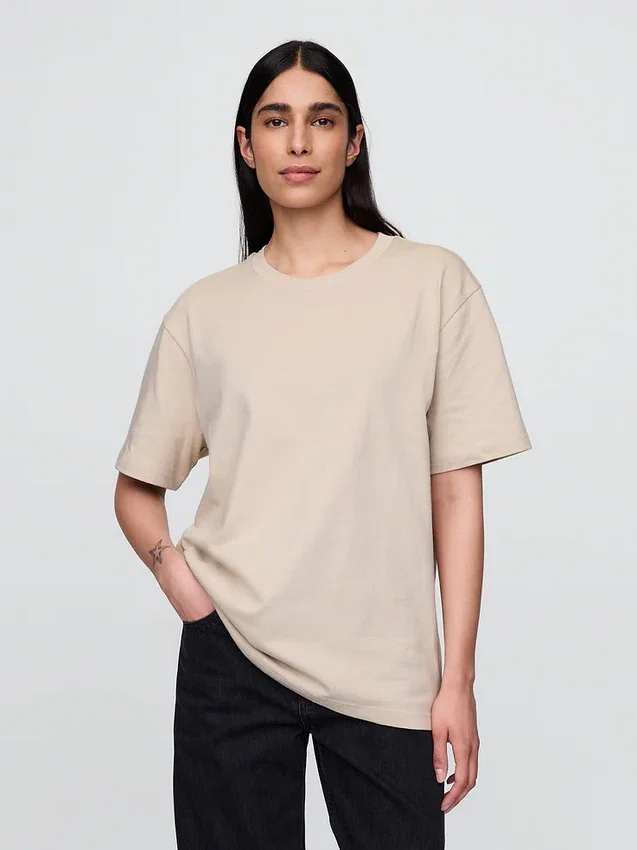 Camiseta holgada de peso pesado para adultos