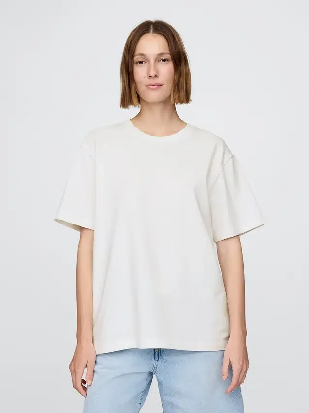 Camiseta holgada de peso pesado para adultos