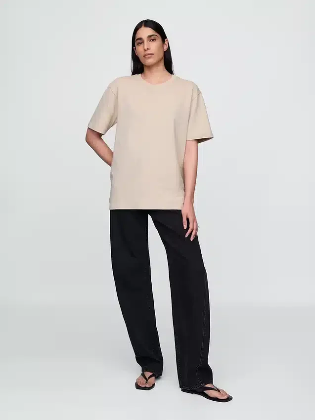 Camiseta holgada de peso pesado para adultos