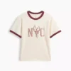 Camiseta infantil con cuello redondo y estampado «Relaxed New York»