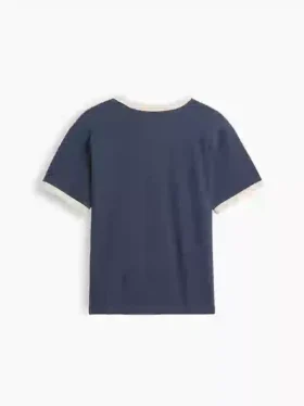 Camiseta infantil con cuello redondo y estampado «Relaxed New York»
