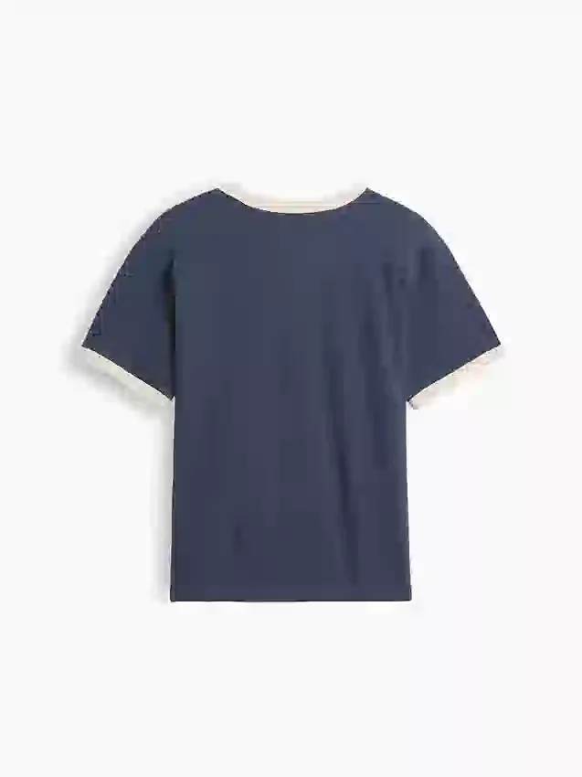 Camiseta infantil con cuello redondo y estampado «Relaxed New York»