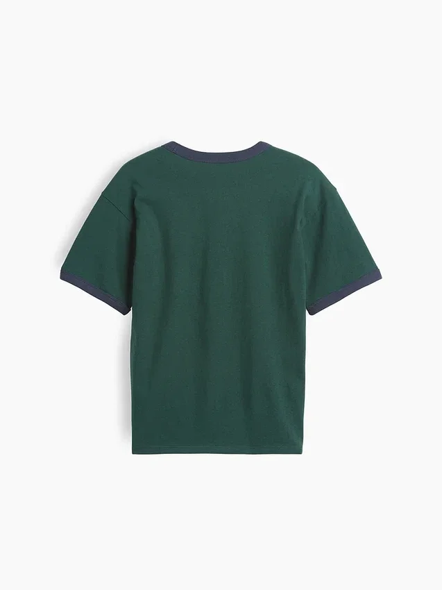 Camiseta infantil con cuello redondo y estampado «Relaxed New York»