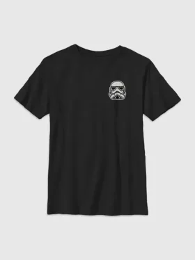 Camiseta infantil con diseño bordado de un soldado imperial de Star Wars