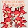 Camiseta infantil con diseño «Chibi» de Dungeons & Dragons