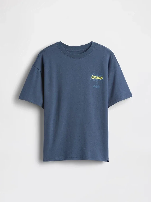 Camiseta infantil con diseño de Batman de corte holgado