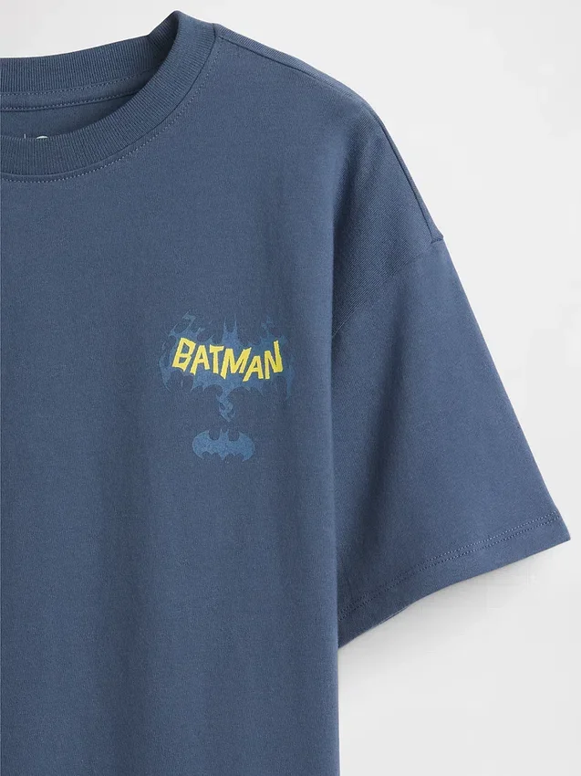 Camiseta infantil con diseño de Batman de corte holgado