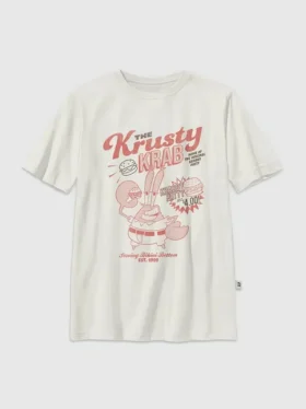 Camiseta infantil con diseño de Bob Esponja y el Crustáceo Crujiente