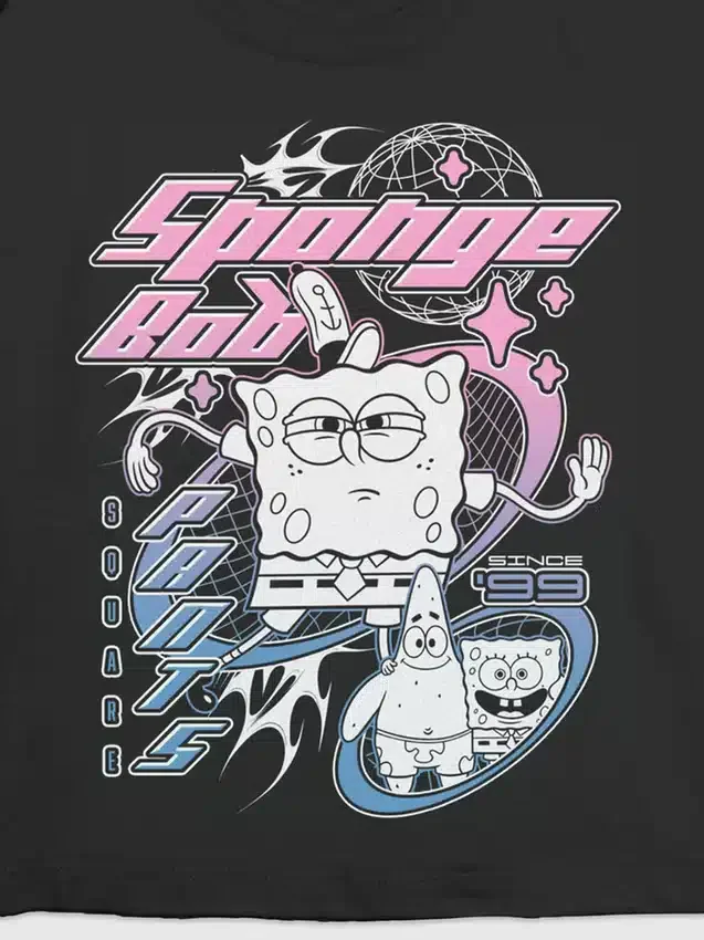 Camiseta infantil con diseño de Bob Esponja Y2K