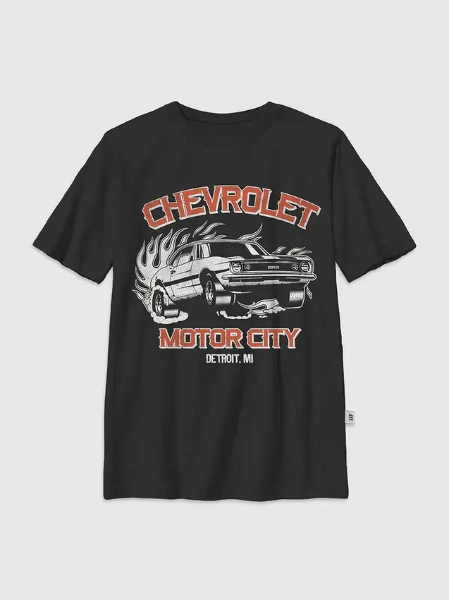 Camiseta infantil con diseño de Chevrolet