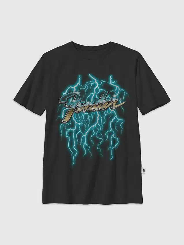 Camiseta infantil con diseño de Fender Lightning