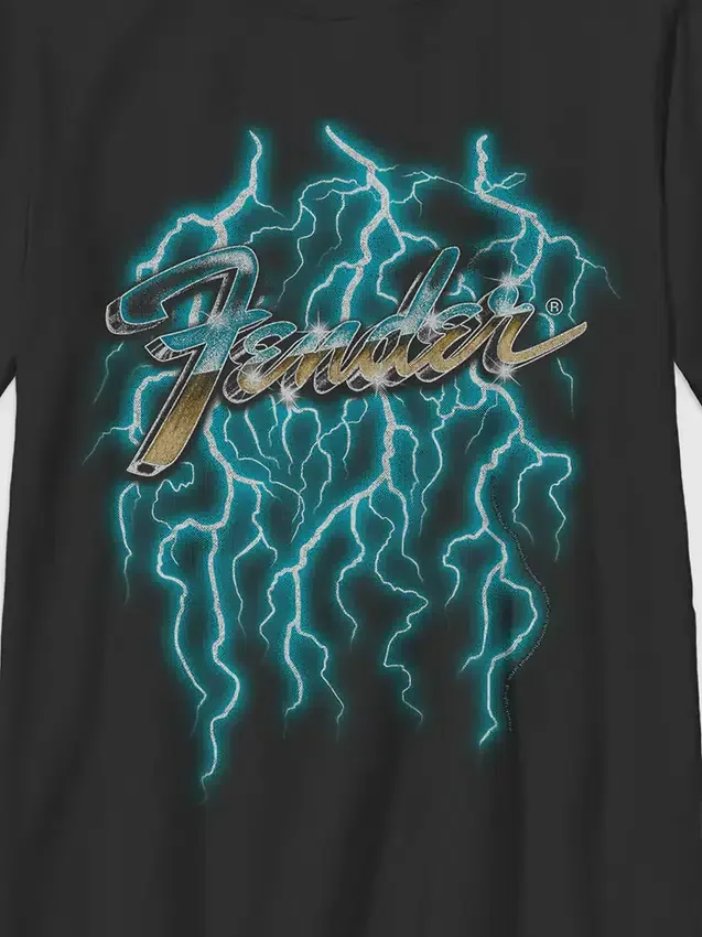 Camiseta infantil con diseño de Fender Lightning