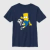 Camiseta infantil con diseño de fútbol de Bart Simpson