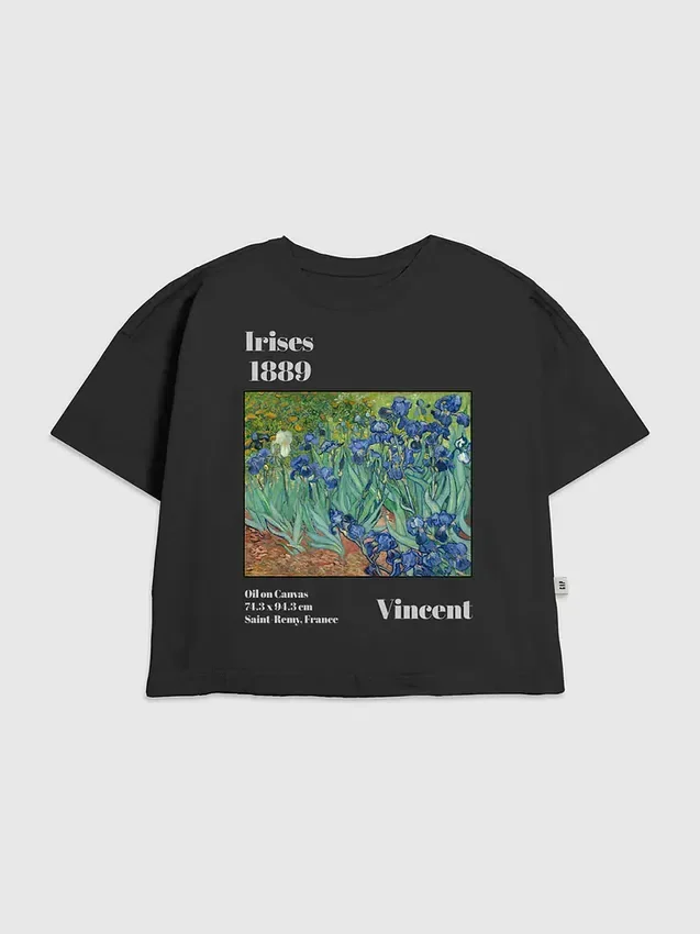 Camiseta infantil con diseño de «Lirios» de Van Gogh