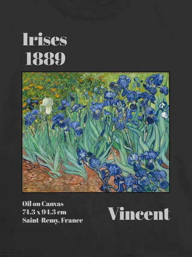 Camiseta infantil con diseño de «Lirios» de Van Gogh
