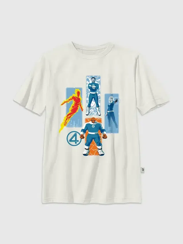 Camiseta infantil con diseño de «Los Cuatro Fantásticos»