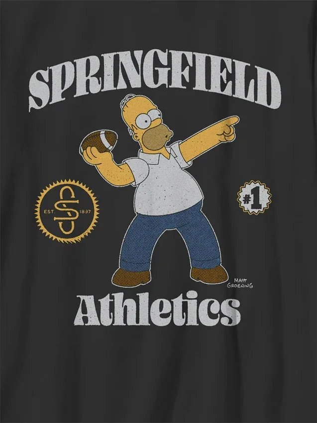 Camiseta infantil con diseño de «Los Simpson lanzan a Homero»