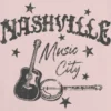 Camiseta infantil con diseño de «Nashville, la ciudad de la música»