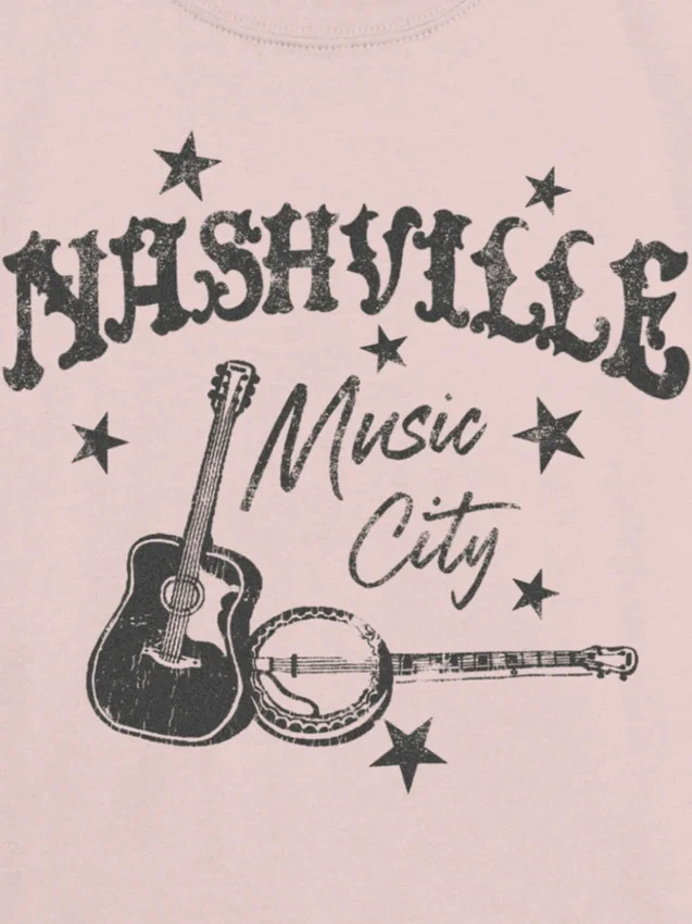 Camiseta infantil con diseño de «Nashville, la ciudad de la música»
