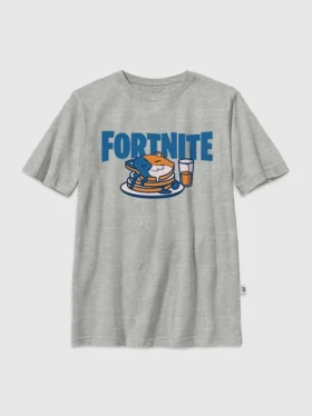 Camiseta infantil con diseño de panqueques de Fortnite