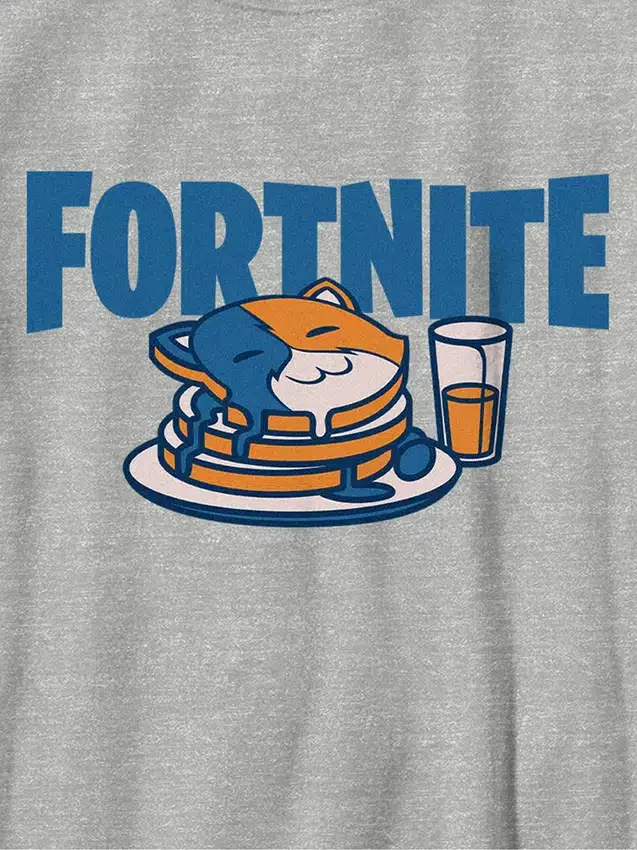 Camiseta infantil con diseño de panqueques de Fortnite