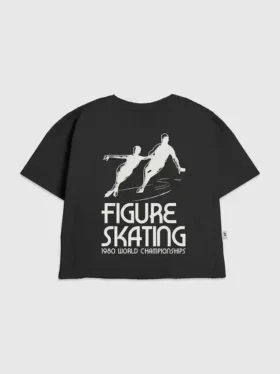 Camiseta infantil con diseño de patinaje artístico