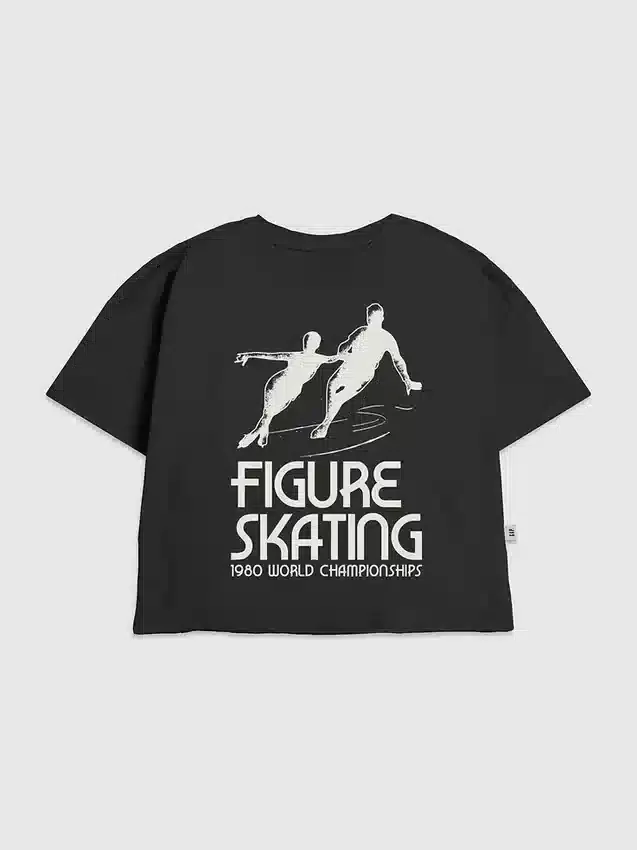 Camiseta infantil con diseño de patinaje artístico