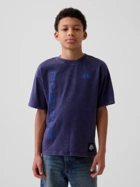 Camiseta infantil con diseño de Super Mario y corte holgado
