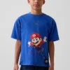 Camiseta infantil con diseño de Super Mario y corte holgado