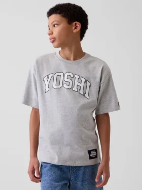 Camiseta infantil con diseño de Super Mario y corte holgado