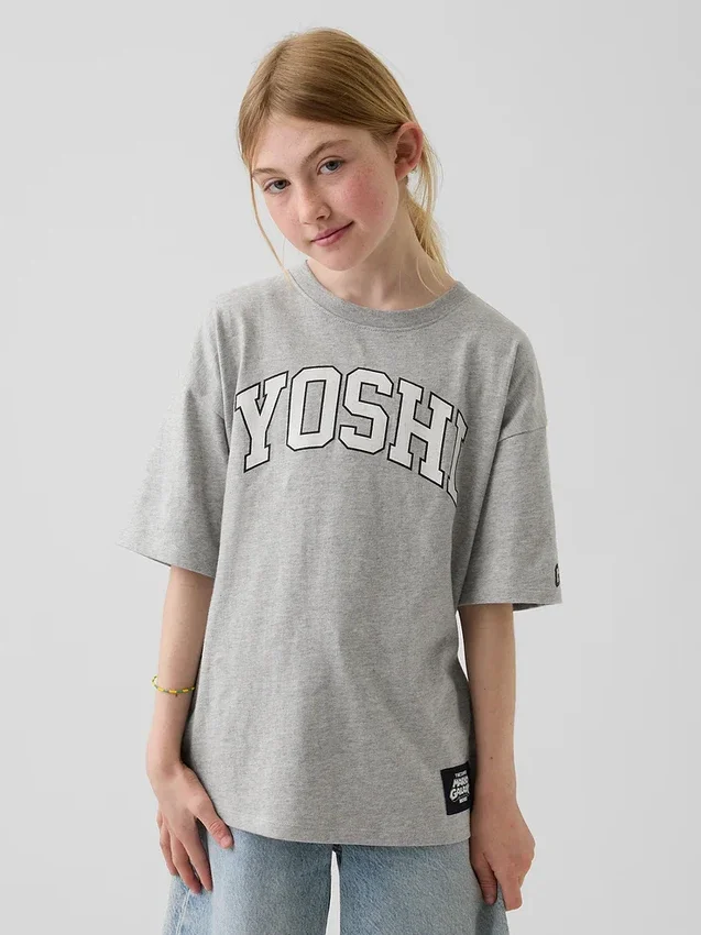 Camiseta infantil con diseño de Super Mario y corte holgado