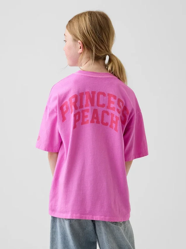Camiseta infantil con diseño de Super Mario y corte holgado