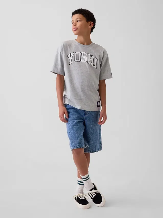 Camiseta infantil con diseño de Super Mario y corte holgado
