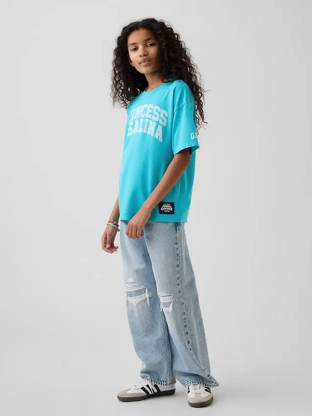 Camiseta infantil con diseño de Super Mario y corte holgado