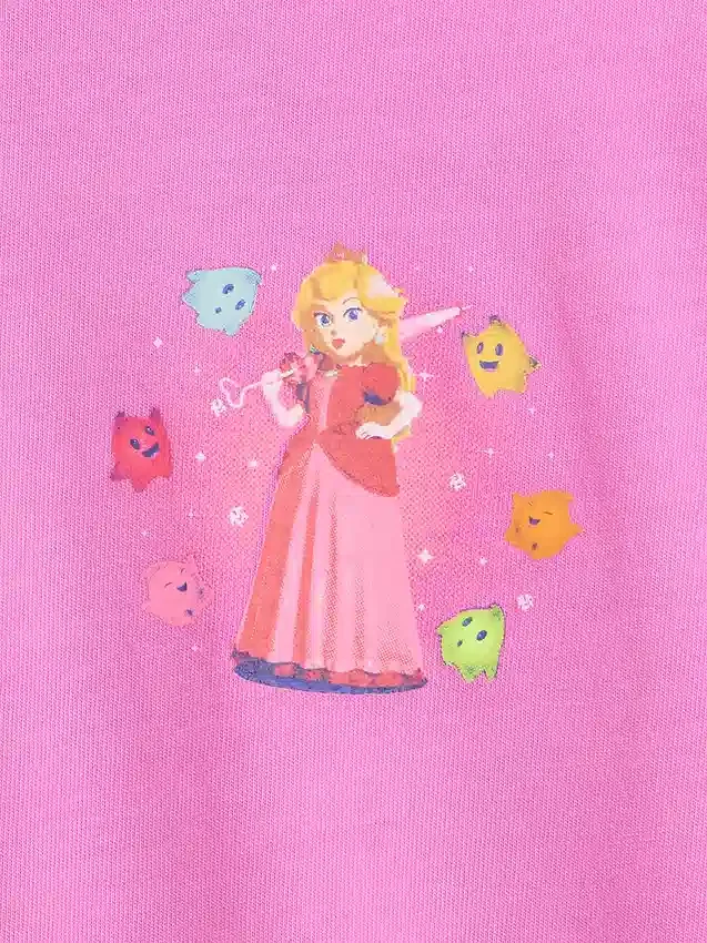 Camiseta infantil con diseño de Super Mario y corte holgado