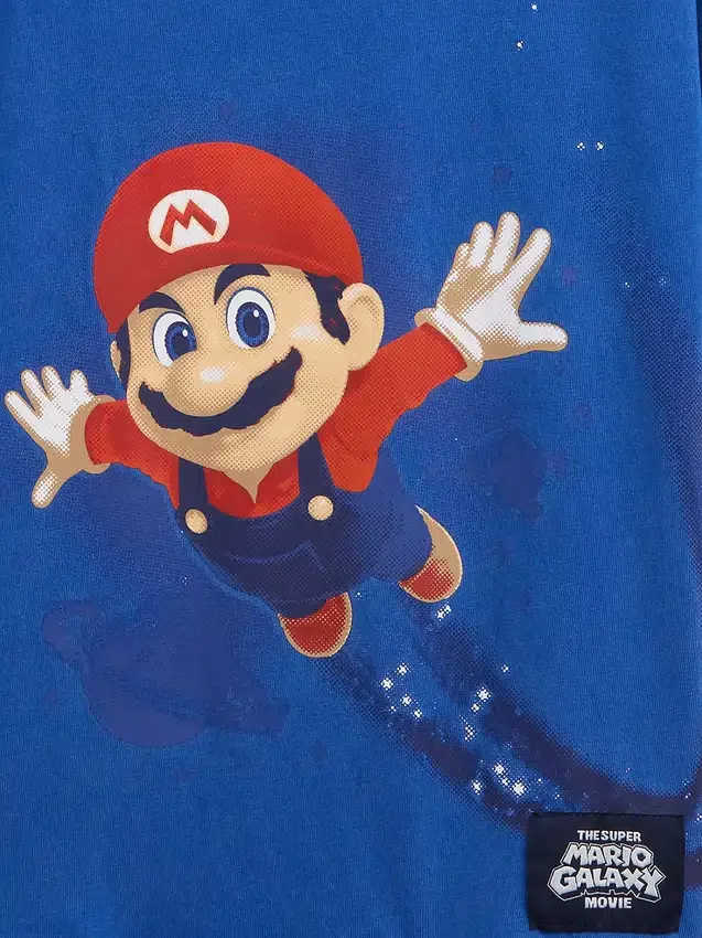 Camiseta infantil con diseño de Super Mario y corte holgado