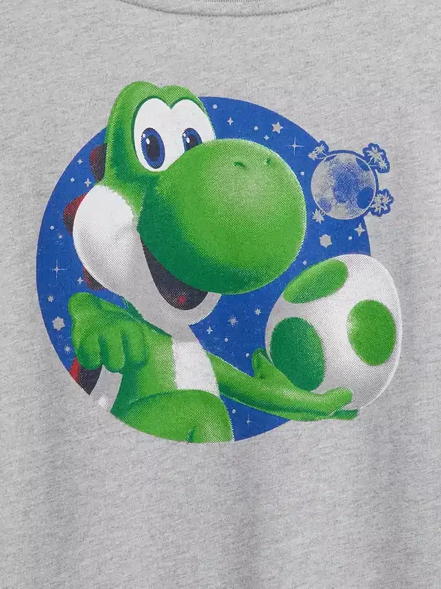 Camiseta infantil con diseño de Super Mario y corte holgado
