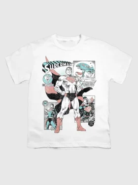 Camiseta infantil con diseño de viñetas de Superman