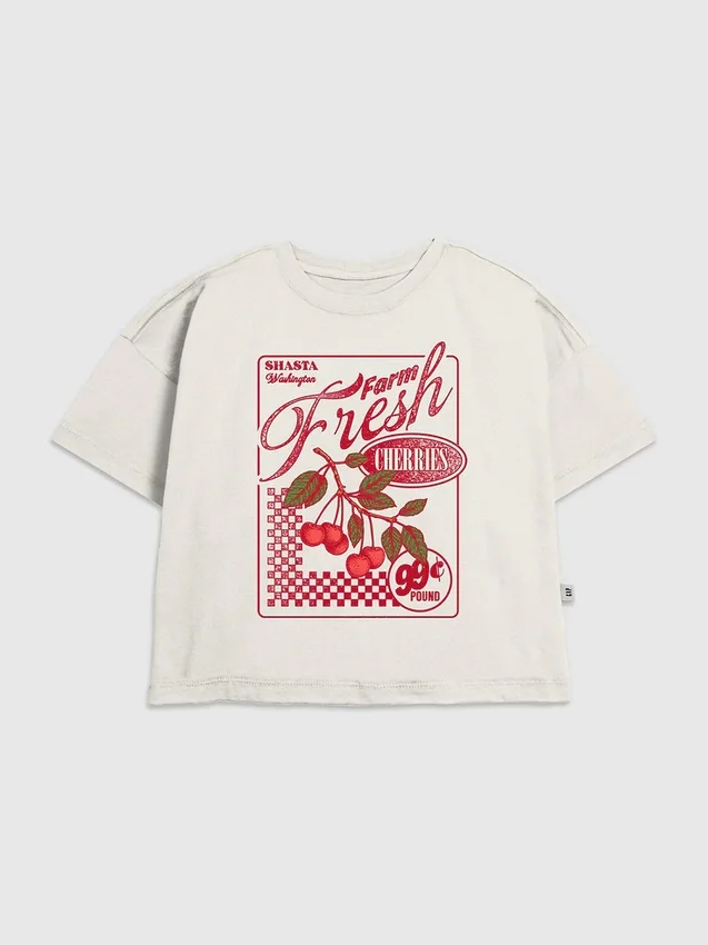 Camiseta infantil con diseño «Farm Fresh Cherries»