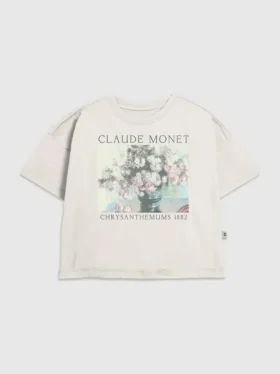 Camiseta infantil con diseño floral de Monet