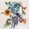 Camiseta infantil con diseño floral espacial de la NASA